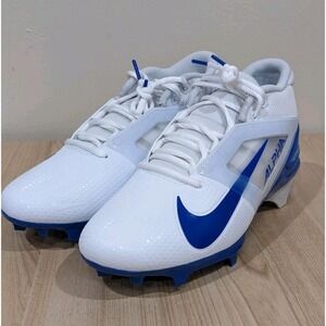 Men's Size 8 Nike Alpha Menace 4 Pro White Royal Blue Football Cleats FD7037-103